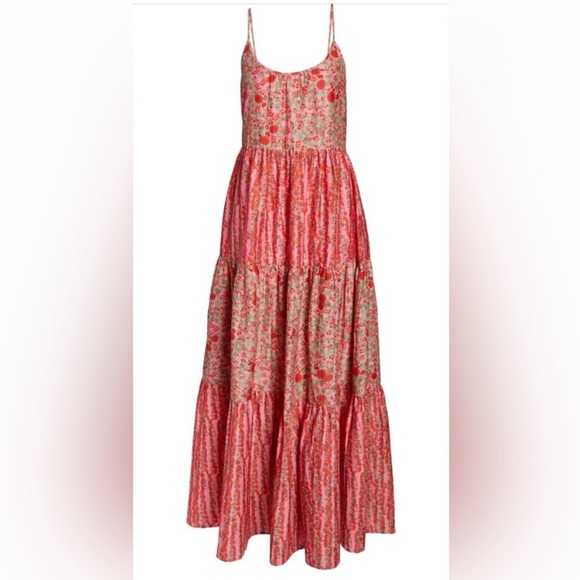 Roller Rabbit Rhody Dakota Silk Blend Maxi Sz M - Picture 2 of 12